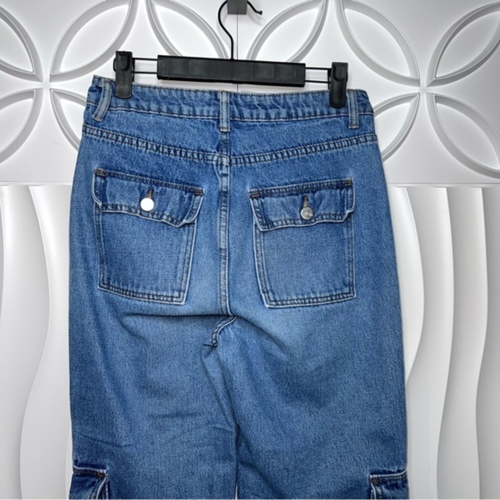 Shein Cargo Straight Leg Jeans View 3